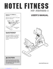Hotel Fitness HF-RB9800-I Manual