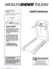 HealthRider T650i Treadmill User Manual
