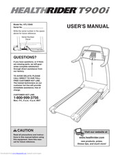 HealthRider T900i Treadmill User Manual