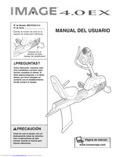 Image Fitness 4.0 Ex Bike Manual Del Usuario