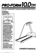 ProForm 10.0 Tpi Manual