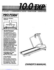 ProForm 10.0 Txp Owner's Manual