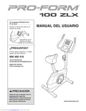 Pro-Form 100 Zlx Bike Manual Del Usuario