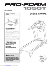 Pro-Form 1050t Treadmill Manual