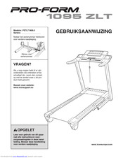 ProForm PETL71909.0 Gebruiksaanwijzing