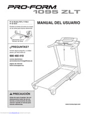 ProForm 1095 Zlt Treadmill Manual Del Usuario