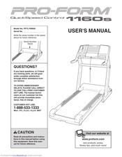 ProForm 1160s Treadmill User Manual