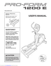 ProForm PFEL01210.0 Manual
