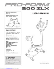 ProForm PFEVEX73108.1 Manual