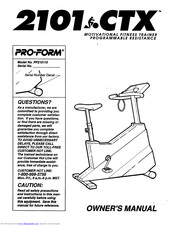 ProForm 2101ctx Manual