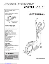 Pro-Form PFEVEL72912.0 User Manual