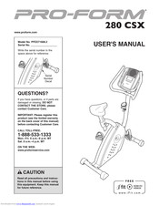 Pro-Form PFEX71608.2 Manual