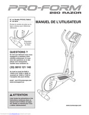 Pro-Form 280 RAZOR PFEVEL73008.0 Manuel De L'utilisateur