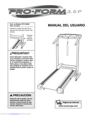 Pro-Form PETL52020 Manual Del Usuario