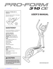ProForm PFEVEL73011.0 User Manual
