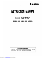 Ikegami ICD-8024 Instruction Manual