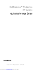 Dell Precision 370 DHM Quick Reference Manual
