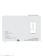 Viking Professional Counter-Depth Freestanding French DoorBottom-Mount Refrigerator/Freezer Use & Care Manual
