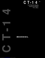 M-Audio CT-14 Manual
