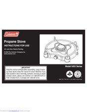 Coleman 5453 Series Instructions For Use Manual