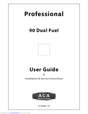 AGA Professional 90 Dual Fuel User Manual & Installation & Service Instructions