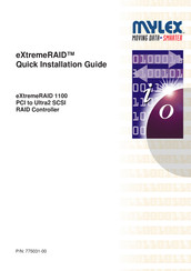 Mylex eXtremeRAID 1100 Quick Installation Manual