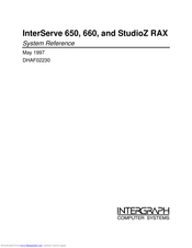 Intergraph StudioZ RAX System Reference Manual
