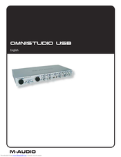 M-Audio USB OMNISTUDIO User Manual