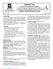 NAPCO WIZARD IIe Installation Instructions Manual