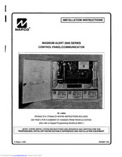 Napco Magnum Alert 3000 Series Installation Instructions Manual