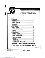 NAPCO Magnum Alert-825HS Operating & Installation Instructions Manual
