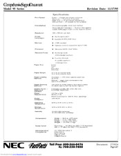 NEC AccuSync 95F Support Document