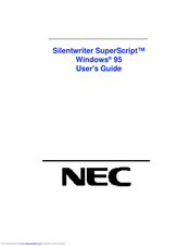 Nec SuperScript 610 User Manual