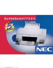 Nec SuperScript 750C User Manual