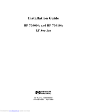 HP HP 70910A Installation Manual