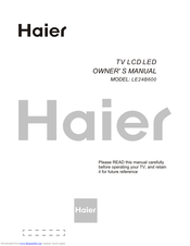 Haier LE24B600 Owner's Manual