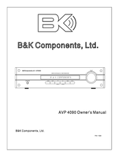 B&K AVP 4090 Owner's Manual