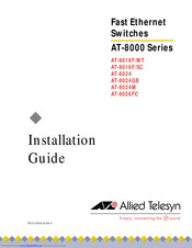 Allied Telesis AT-8026FC Installation Manual