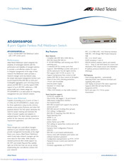 Allied Telesis AT-GS950/8POE Datasheet