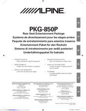 Alpine PKG-850P Owner's Manual