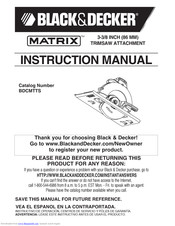 Black & Decker BDCMTTS Instruction Manual