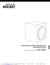 AV123 Onix Rocket ULW-10 Enjoyment Manual