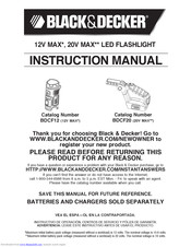 Black & Decker BDCf12 Instruction Manual