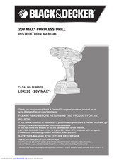 Black & Decker LDX220 Instruction Manual