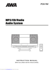 AWA PCD-792 Instruction Manual