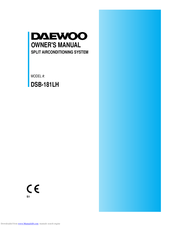 Daewoo DSB-181LH Owner's Manual