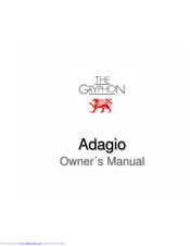 Gryphon Adagio Owner's Manual
