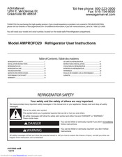 AGA marvel AMPROFD20 User Instructions