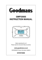 Goodmans GMP33005 Instruction Manual