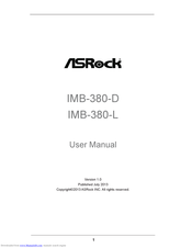 Asrock IMB-380-D User Manual